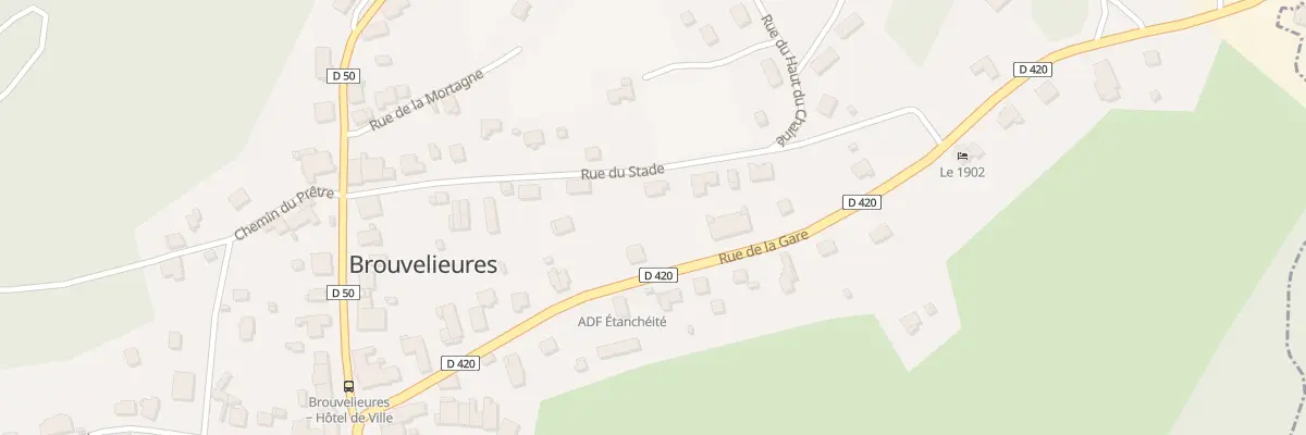Plan du 14 Rue du Stade à Brouvelieures