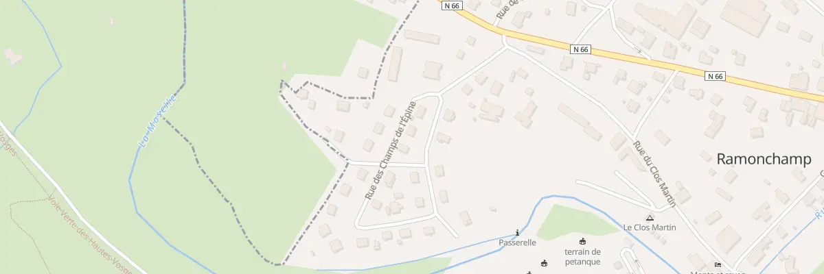 Plan du 17 Rue des Champs de l’Epine à Ramonchamp