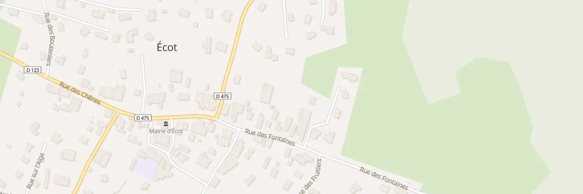 Plan du 15 Rue des Fontaines à Écot