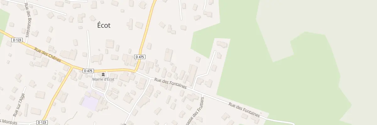 Plan du 15B Rue des Fontaines à Écot