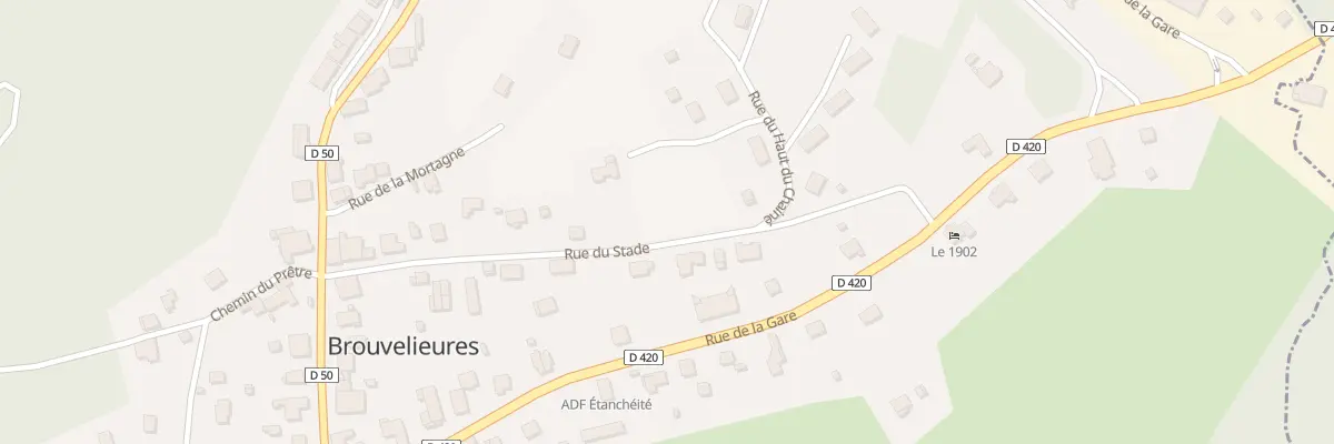 Plan du 13 Rue du Stade à Brouvelieures
