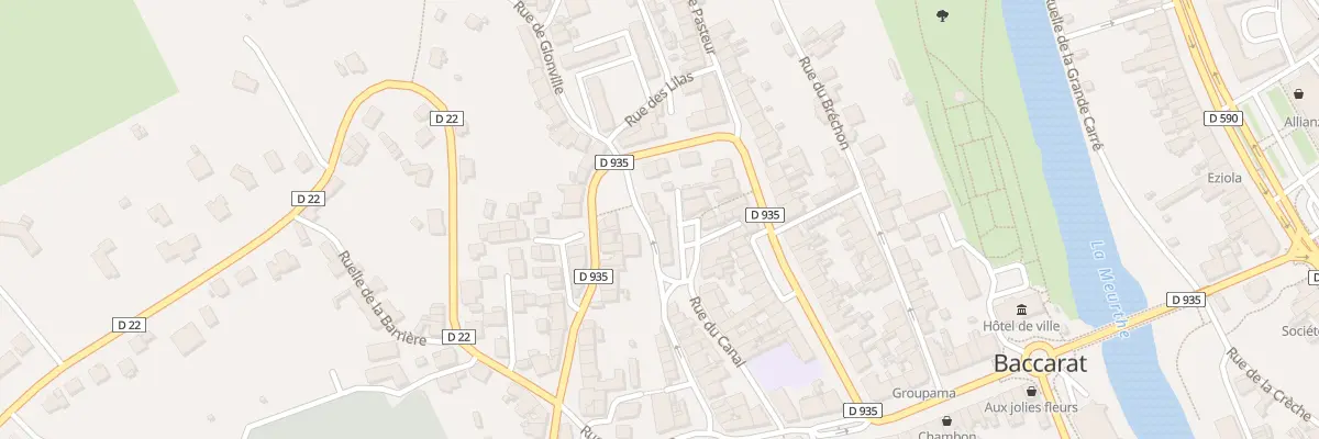 Plan du 9 Rue des Moulins à Baccarat