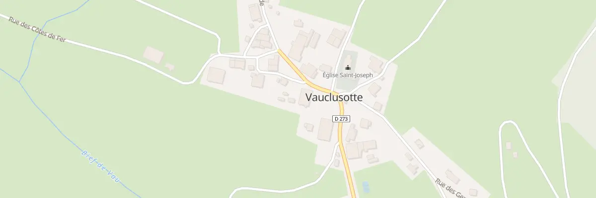 Plan du 1 Rue Grande à Vauclusotte