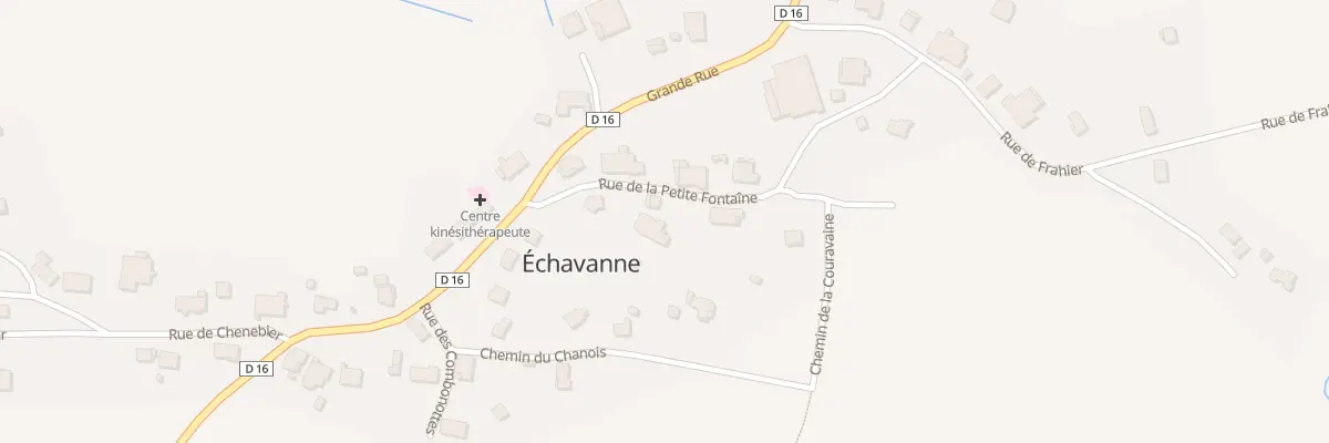 Plan du 2 Rue de la Petite Fontaine à Échavanne