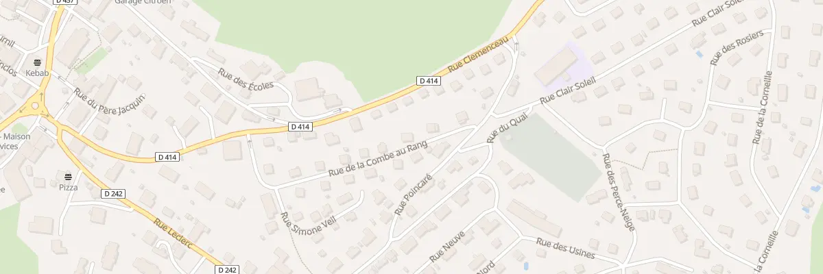Plan du 13 Rue de la Combe au Rang au Russey
