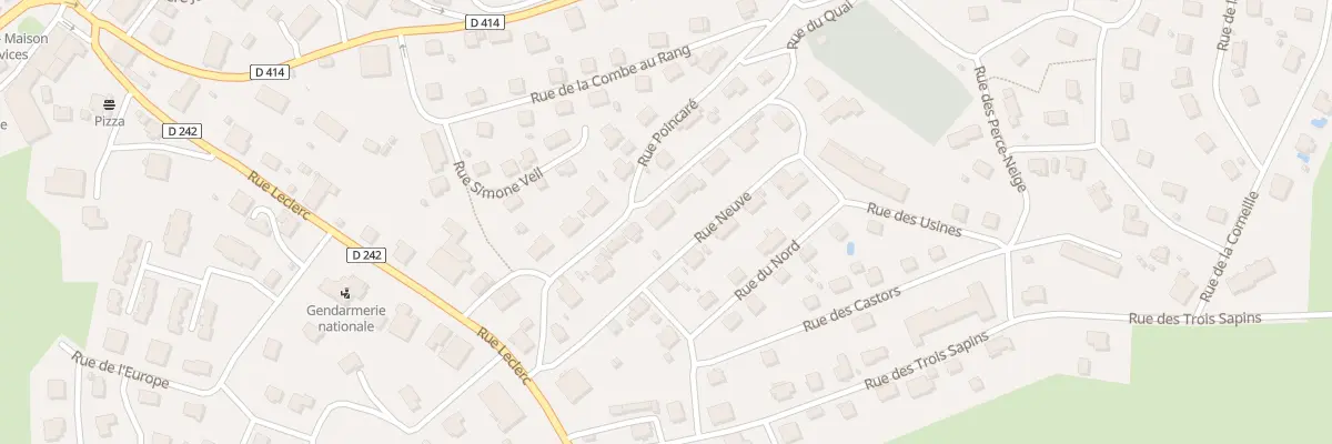 Plan du 2 Rue du Quai au Russey