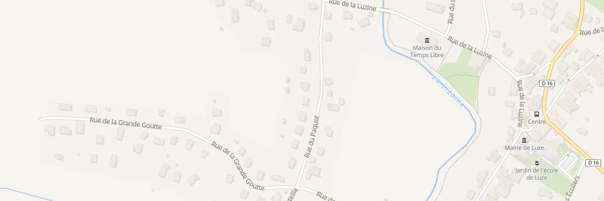 Plan du 9 Rue du Paquot à Luze