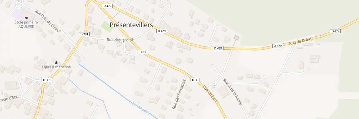 Plan du 1 Rue de Bart à Présentevillers