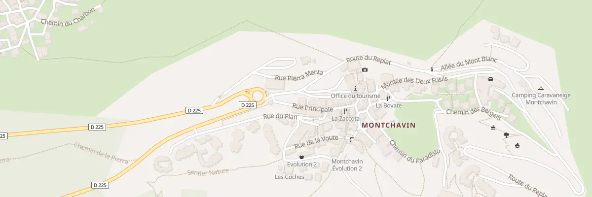 Plan du 5352 Imm Porte de Montchavin à La Plagne Tarentaise