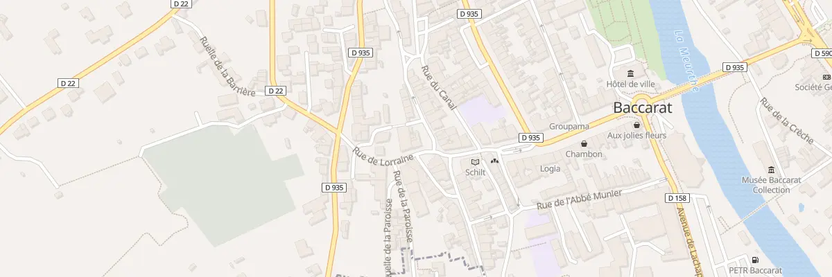 Plan du 4 Rue de Lorraine à Baccarat