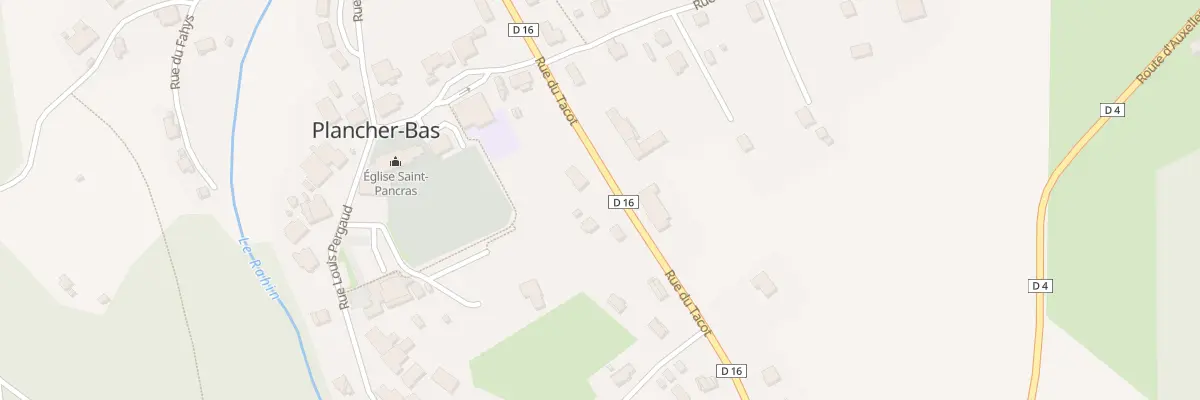 Plan du 1C Rue du Tacot à Plancher-Bas