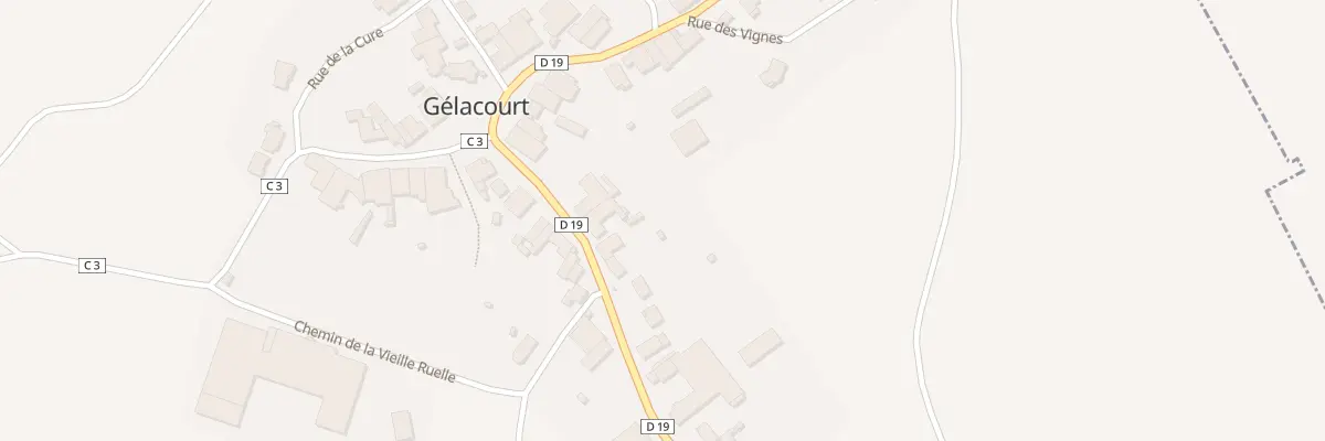 Plan du 21 Grande Rue à Gélacourt