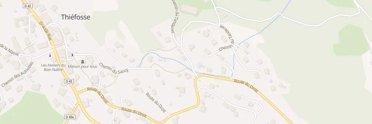 Plan du 1 Che du Tandenet à Thiéfosse