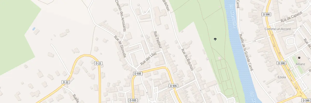 Plan du 3 Rue Pasteur à Baccarat