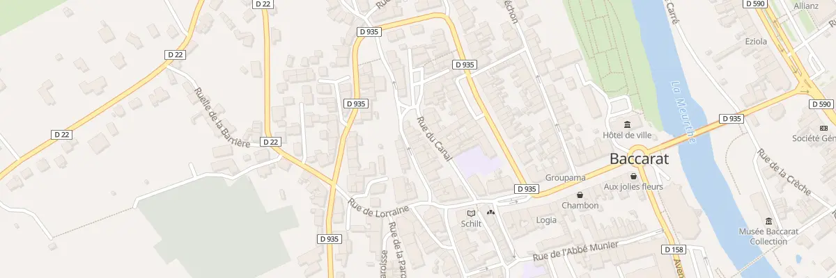 Plan du 19 Rue des Moulins à Baccarat