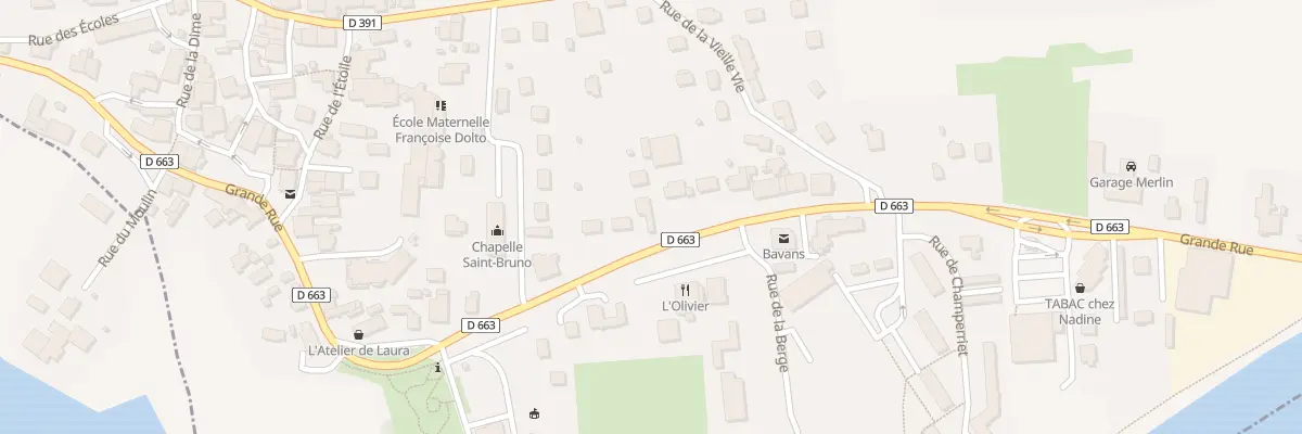 Plan du 25 Gr Grande Rue à Bavans