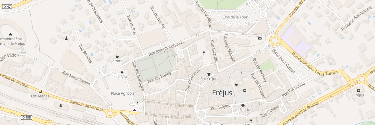 Plan du 42 Rue du PUITS DES FERRATS à Fréjus