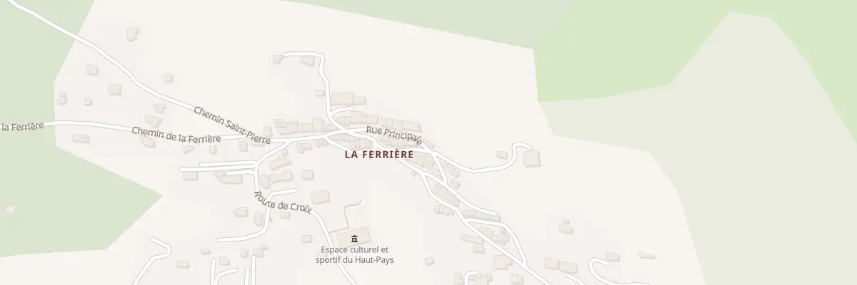 Plan de la Rue Principale La Ferriere à Valderoure