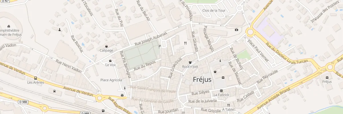 Plan du 59 Rue du PUITS DES FERRATS à Fréjus