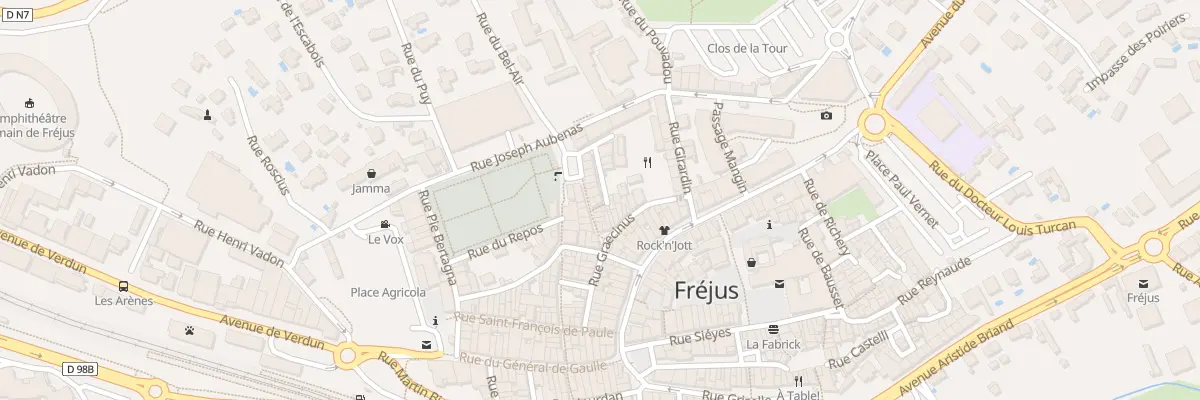 Plan du 46 Rue du PUITS DES FERRATS à Fréjus