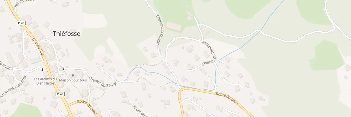 Plan du 2 Che du Tandenet à Thiéfosse