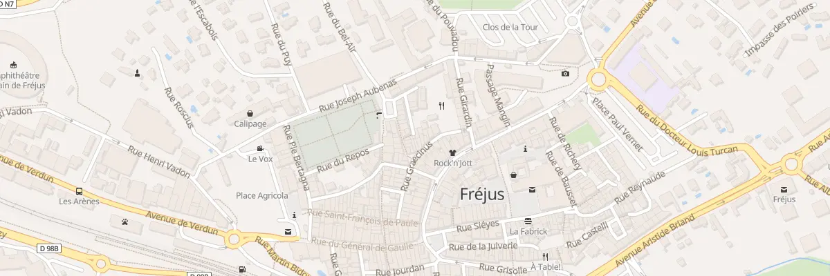 Plan du 51 Rue du PUITS DES FERRATS à Fréjus