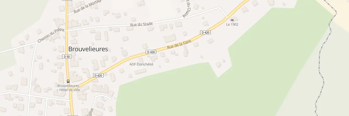 Plan du 20 Rue de la Gare à Brouvelieures