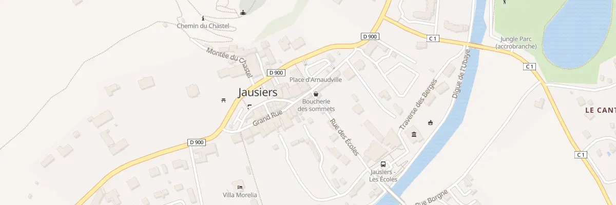 Plan du 2 Rue des Ecoles à Jausiers