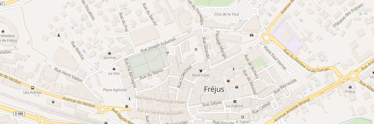 Plan du 47 Rue du PUITS DES FERRATS à Fréjus