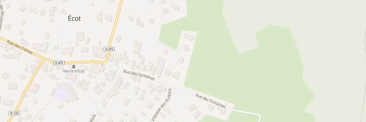 Plan de Au Village à Écot