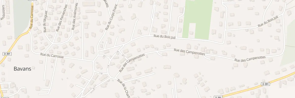 Plan du 17 Rue des Campenottes à Bavans