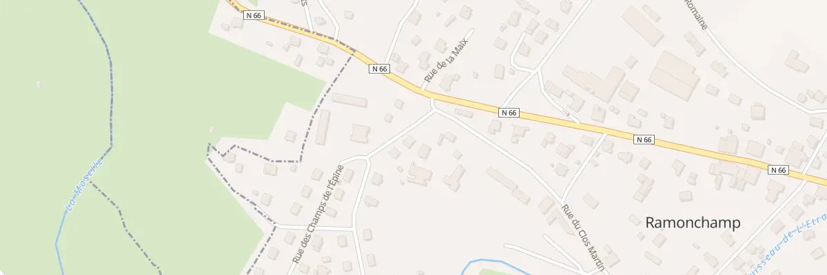 Plan du 7 Rue des Champs de l’Epine à Ramonchamp