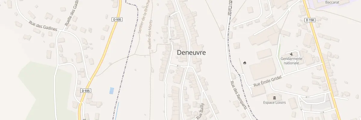Plan du 38 Grande Rue à Deneuvre