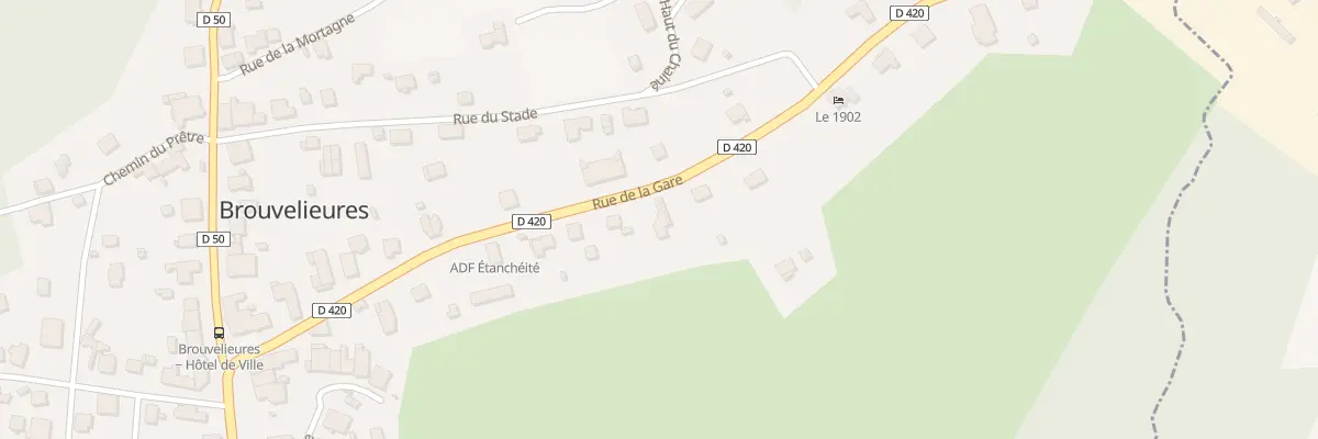 Plan du 22 Rue de la Gare à Brouvelieures