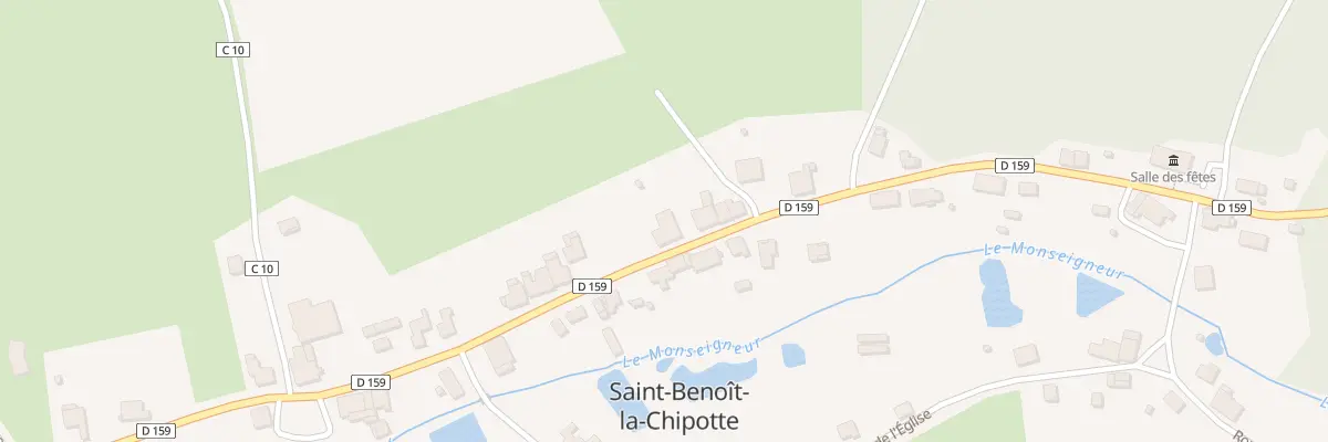 Plan du 13 Rue de la Chipotte à Saint-Benoît-la-Chipotte