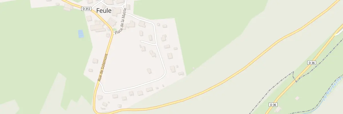 Plan du 5 Rue sur la Roche à Feule