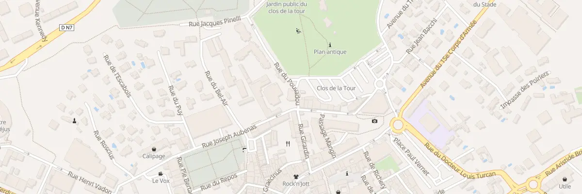 Plan du 184 Rue Joseph AUBENAS à Fréjus