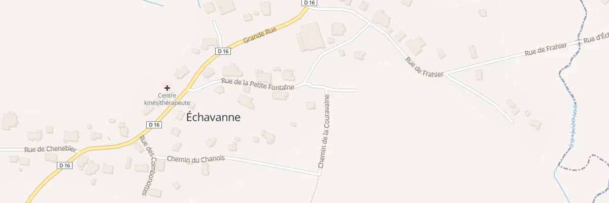 Plan du 6 Rue de la Petite Fontaine à Échavanne
