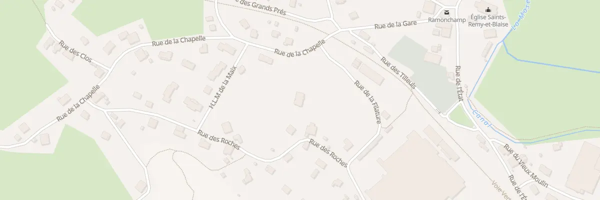 Plan du 2 Rue des Roches à Ramonchamp