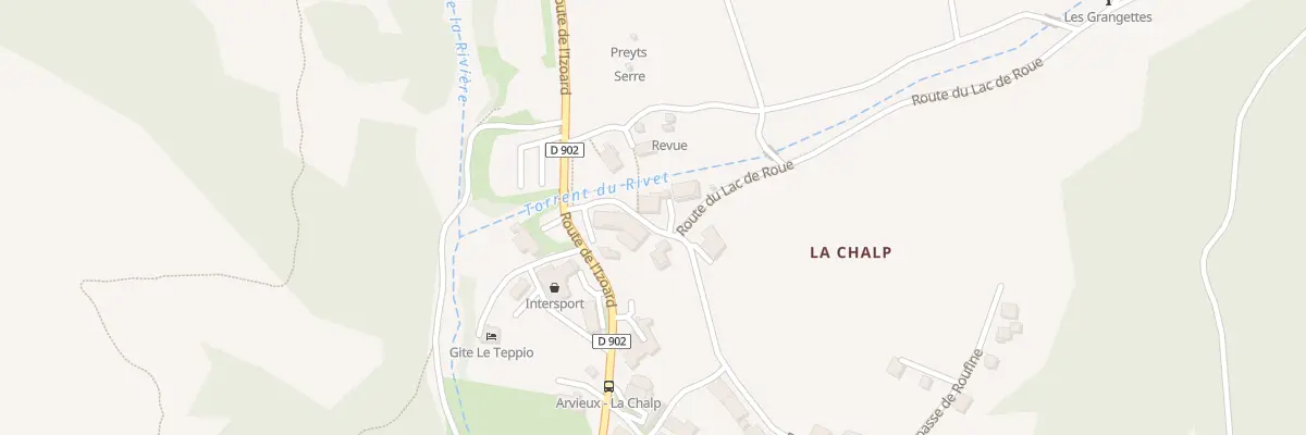 Plan du 83 Rte du Lac de Roue à Arvieux