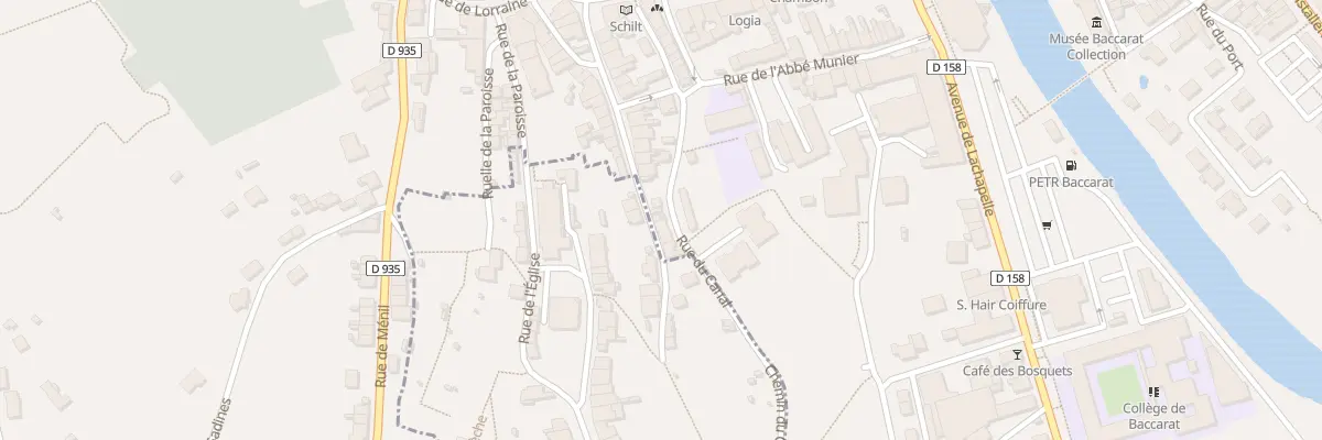 Plan du 61 Rue des Moulins à Baccarat