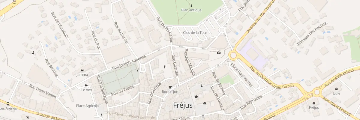 Plan du 127 Rue Joseph AUBENAS à Fréjus