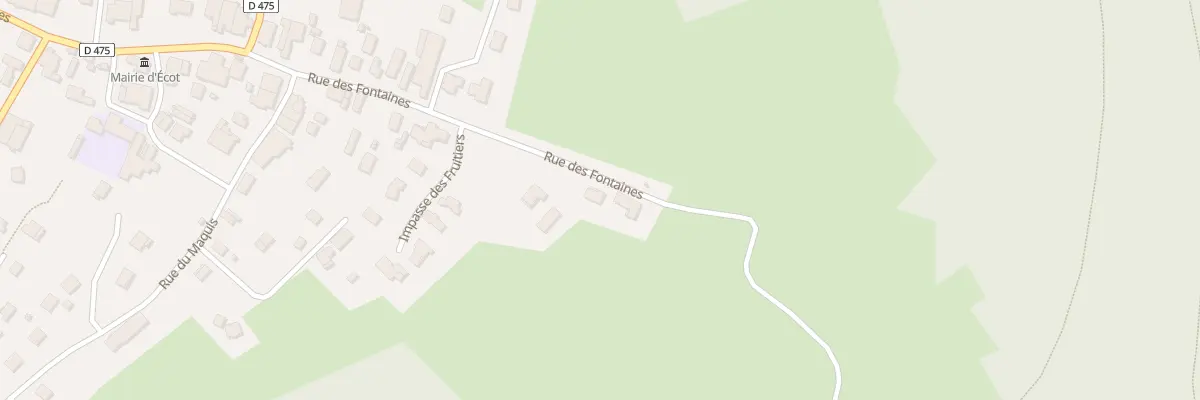 Plan du 14 Rue des Fontaines à Écot