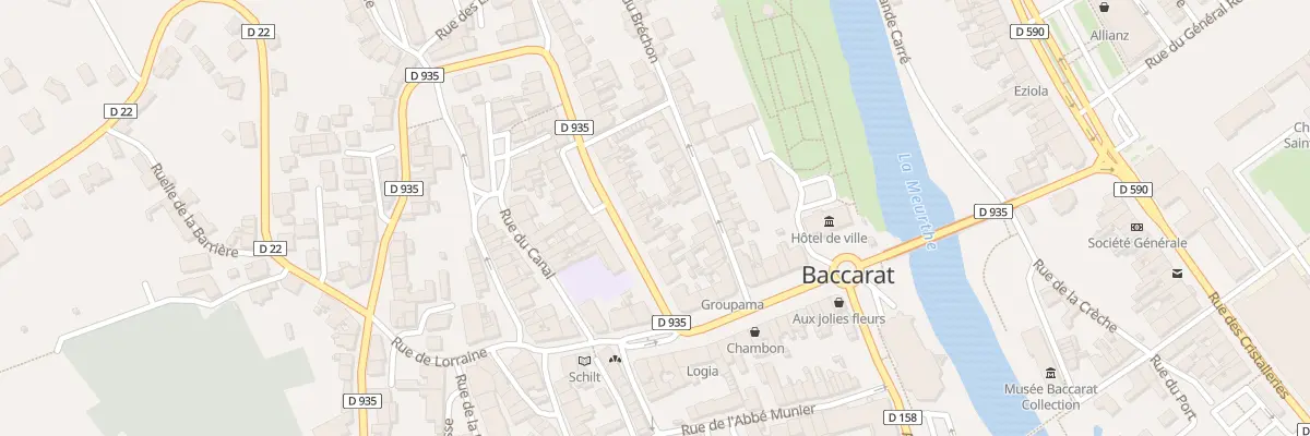 Plan du 12 Rue des Trois Freres Clement à Baccarat