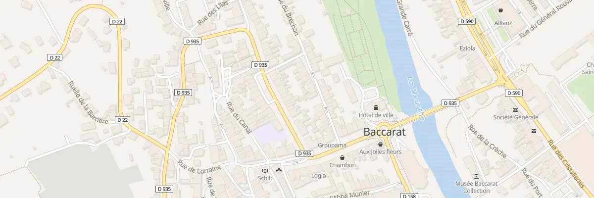 Plan du 16 Rue des Trois Freres Clement à Baccarat