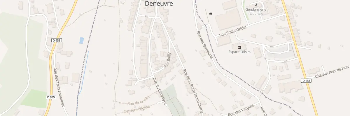 Plan du 3 Rue Bailly à Deneuvre