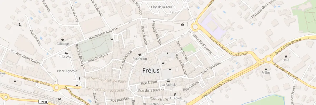Plan du 92 Rue de FLEURY à Fréjus