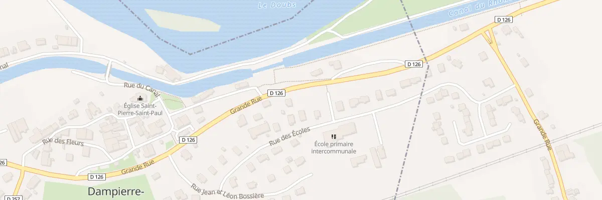Plan du 3 Gr Grande Rue à Dampierre-sur-le-Doubs
