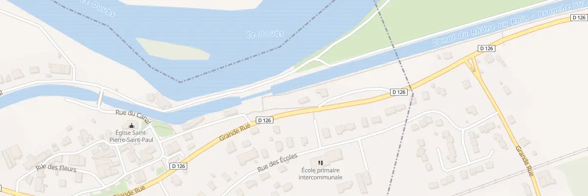 Plan du 8 Gr Grande Rue à Dampierre-sur-le-Doubs
