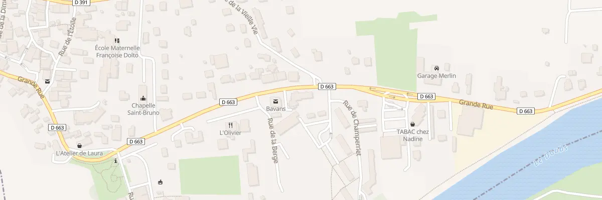 Plan du 32 Gr Grande Rue à Bavans